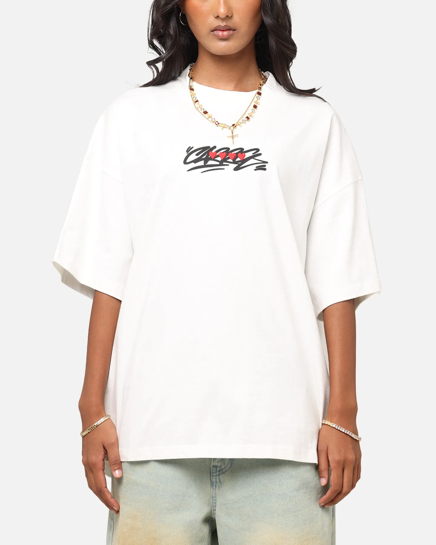 Carre Romance T-Shirt Off White Geometric Print black friday