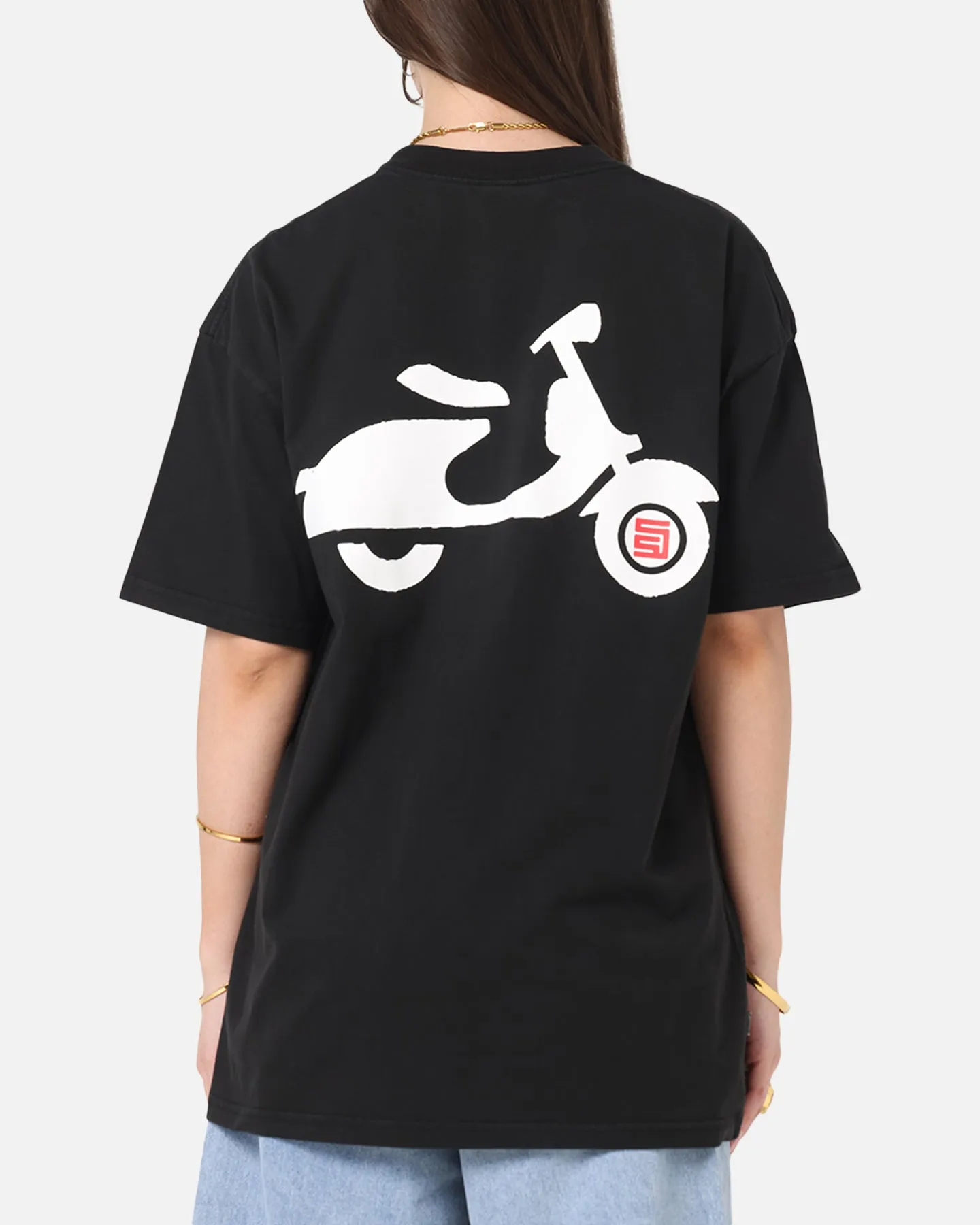 Perfectly Fit S Double Ultra Glide T-Shirt Washed Black