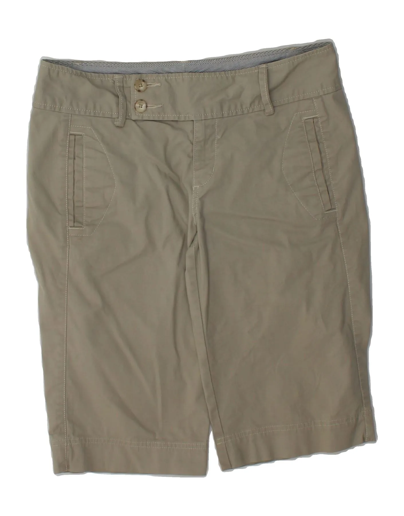 Dynamic Performance Camping Gear EDDIE BAUER Womens Vashon Fit Bermuda Shorts US 8 Medium W32  Beige Cotton