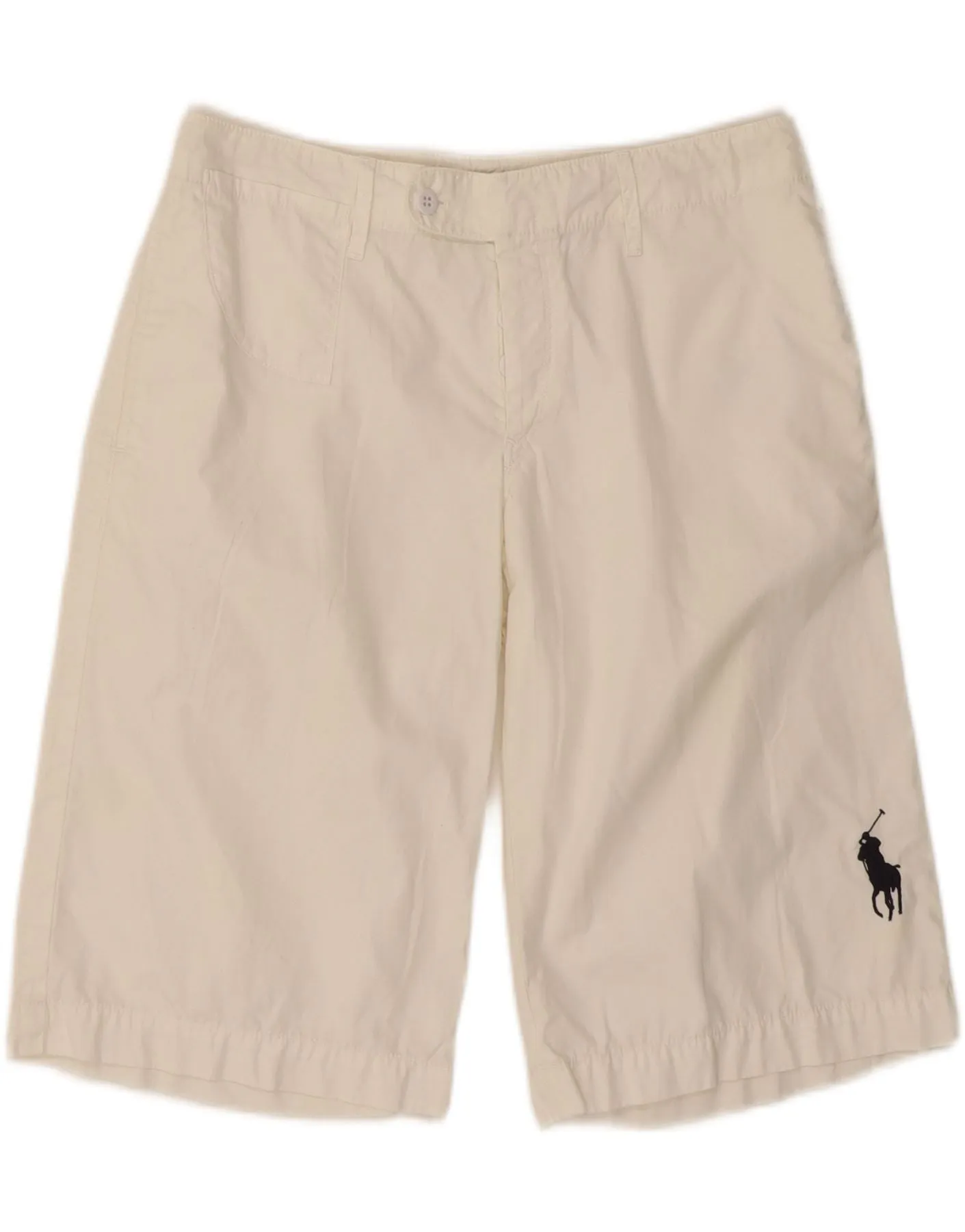 RALPH LAUREN Womens Chino Shorts US 8 Medium W30 White Cotton Sleek Comfort Father's Day gift