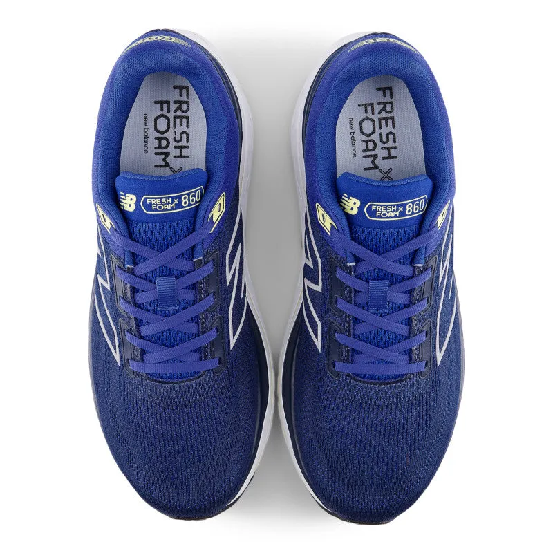 cushioning - shoes running on track Fresh Foam X 860v14 - Galaxy Blue with NB Navy and Winter Grass - Men's