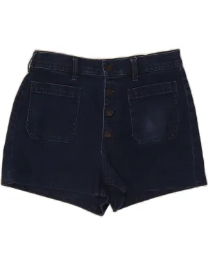 J. CREW Womens Denim Shorts W31 Medium Navy Blue Cotton HypoallergenicLining spring shorts