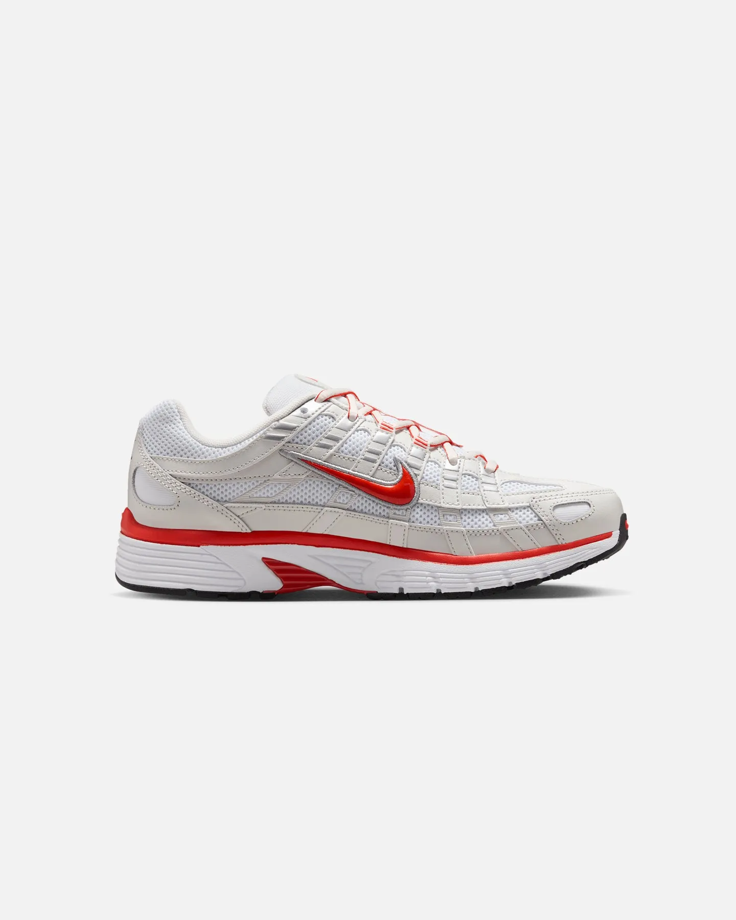 Nike Women's P-6000 White/Picante Red Ventilated