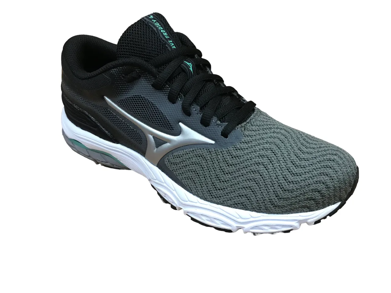 Ultra Breathable Mesh Aerodynamic Sole Design Mizuno scarpa da corsa da donna Wave Prodigy 4 J1GD221072 grigio argento