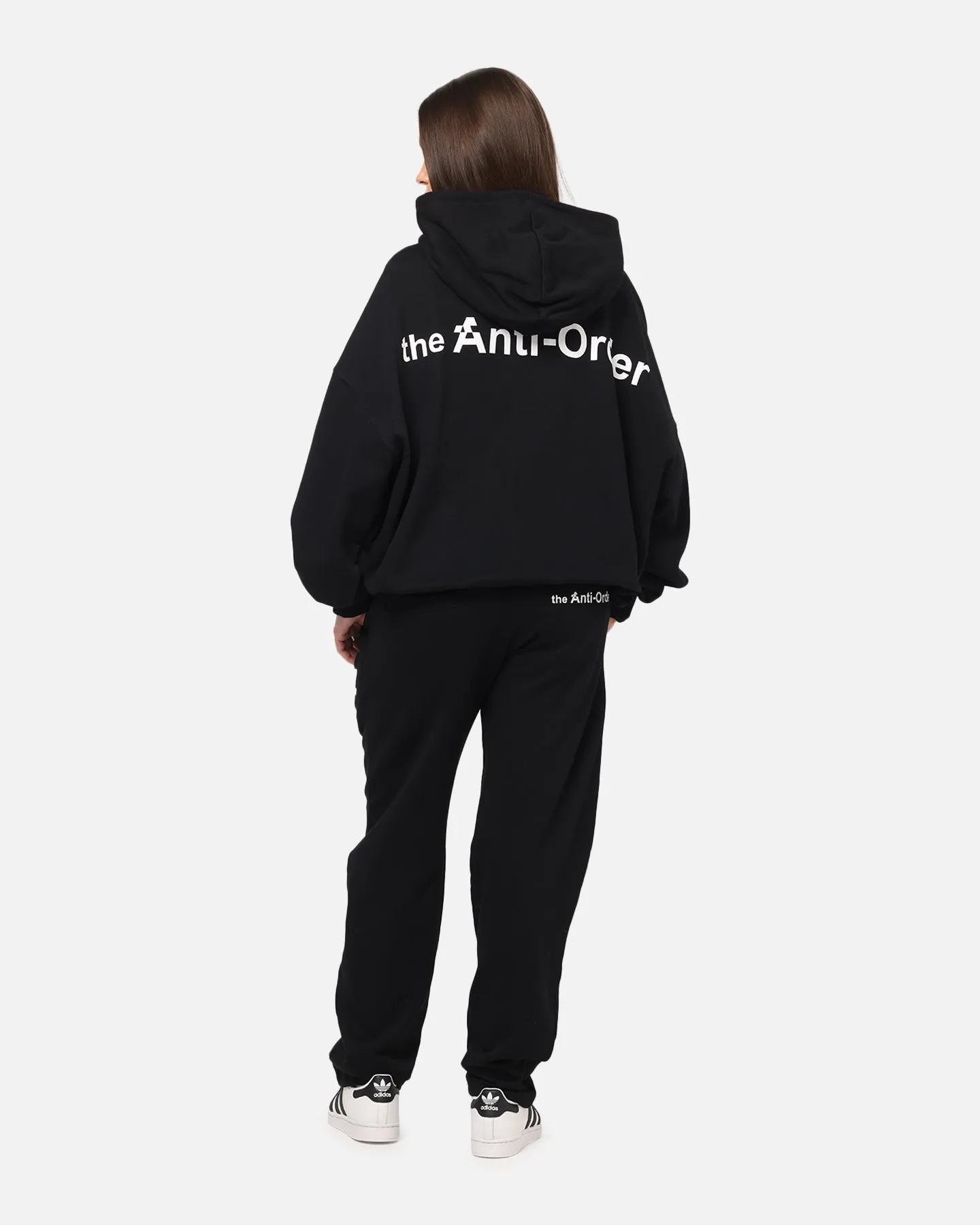 The Anti Order Alpha Logo Hoodie Black Water-resistant Date wear