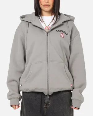 S Double Cities Zip Through Hoodie Stone City Feel
