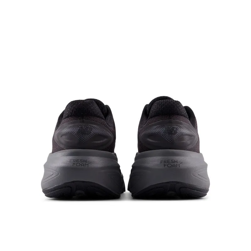 Fresh Foam X More v6 - Black with Castlerock and Black Metallic - Men's Optimal Fit
